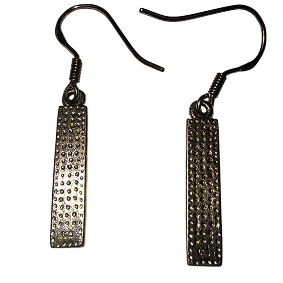 Slender Dangle Opal And Sterling Silver Earrings - Picture 6 of 8